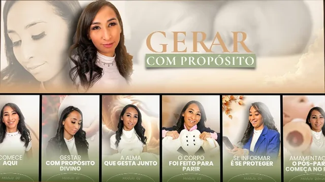Gerar com Propósito, de Andressa Guedes: capa e área de membros do projeto