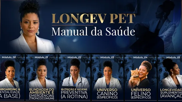 Longev Pet, de Larissa: capa e área de membros do projeto